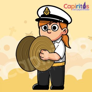 Musico Platillos Niña